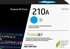 HP 210A Cyan Original LaserJet Toner Cartridge,  W2101A